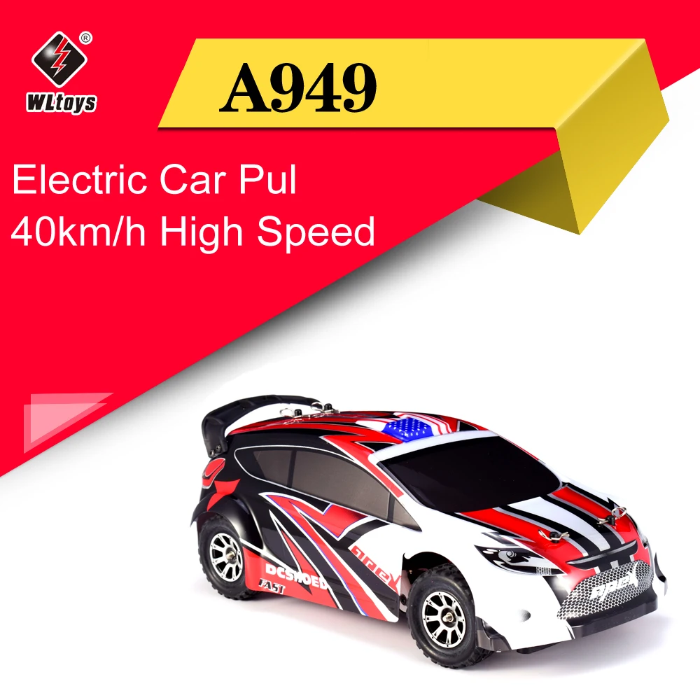 

Wltoys A949 2.4G 1/18 4WD 40km/h Racing Car High Speed car Remote Control Electric Pull Car RC Speedcar Red