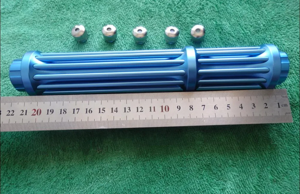 

High 447nm/450nm Waterproof focusable 50000m blue laser pointers burning star pointer torch Burning cigarette matches +5caps