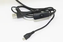 5PCS Raspberry Pi Micro USB Power Supply Charging Cable With ON/OFF Switch Cable For Raspberry PI Model B Plus Micro USB Cable