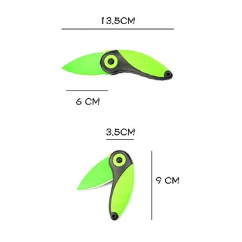 

Colorful Fruit Cutlery Cutter Carton Blade box Pare Peel Slice Fold Knife Bird Parcel Peeler Mini Lunch Ceramic Cut