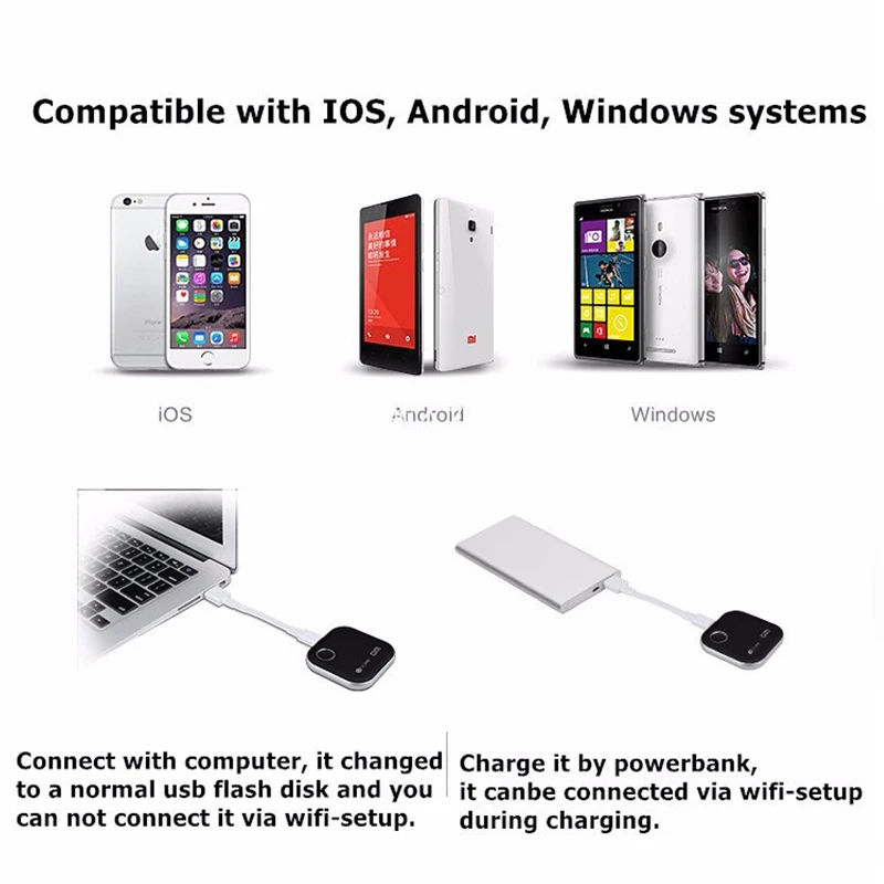 USB флеш накопители DM Wifi WFD025 64 ГБ WIFI для iPhone/Android/ПК умный накопитель карта памяти