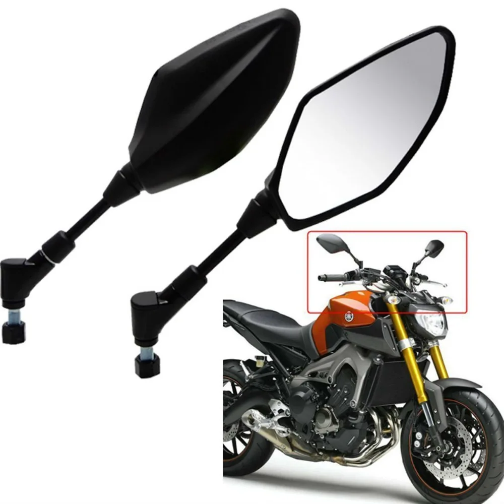 Зеркала заднего вида с болтом 10 мм для Yamaha MT25 MT03 MT07 MT09 FZ 07 MT10 FZ8 FZ6 Fazer FZ6R XJ6 XSR700