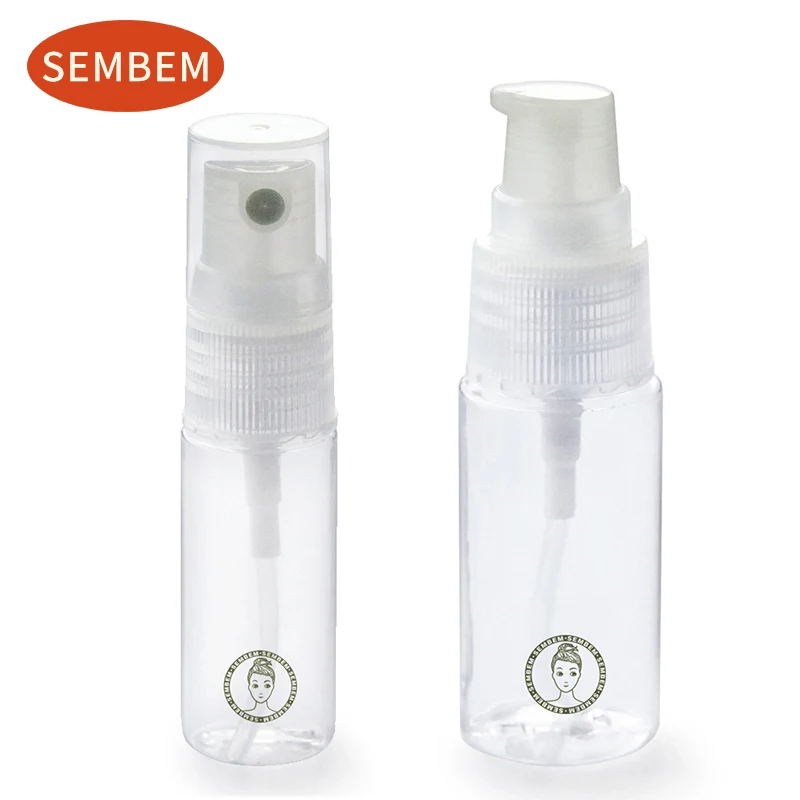 

SEMBEM Refillable Bottle Set Spray 12ml+Pump Bottle 20ml Travel Portable Cosmetic Lotion Container Makeup Essential Oil Bottle