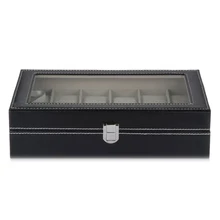12 Grid Watch Display Case Wrist Watch Storage Box Jewelry Storage Organizer