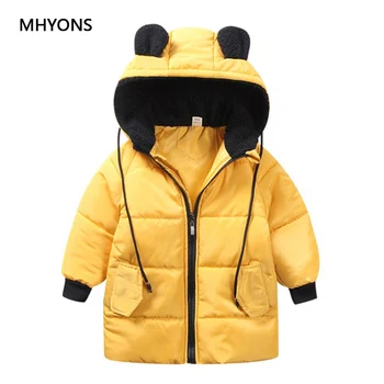 

Baby Girls Coat 2018 New Autumn Jacket Girls Boys Long Coat Kids Winter Down Coat Kids Warm Outerwear Hooded Jacket Girl Clothes
