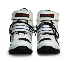 Shoes Road motorcycle boots racing boots male knight riding boots slip racing shoes Sneakers/White
