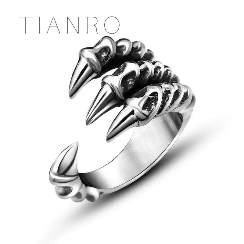 

TIANRO Western explosive Accessories Men's Jewelry Fashion Handicraft Freemason Titanium Steel Ring Men's stainless Steel Ring
