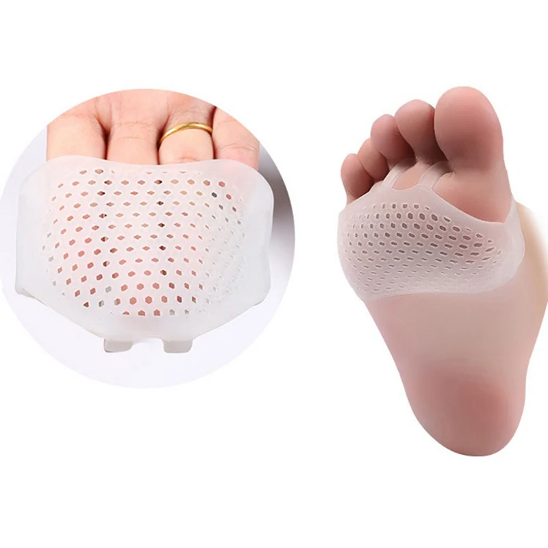 1 Pair Gel Forefoot Metatarsal Pads Silicon Half Yard Othotics Pain Relief Massage Anti-slip Cushion Supports New | Красота и