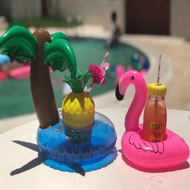 

Pineapple Coco Cup Unicorn Coconut Doughnut Holder Paper Pineapple Straws Swimming Pool Decor Summer Hawaiian Party Supplies