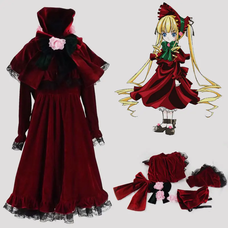 Хэллоуин Rozen Maiden чистый Рубин косплей Shinku Reddress костюм на заказ|rozen maiden|custom costumecustom