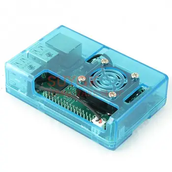 

Raspberry PI 3 model B+plus Clear Blue Case Cover Shell Enclosure Box for Raspberry PI 2,PI3 Model B, PI 3B