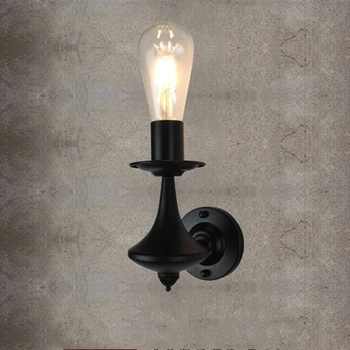 

Antique Wall Lighting Fixture E27 Black Industrial Retro Led Wall Lamp Sconce for Bedroom Headboard Indoor Loft Home Decoration