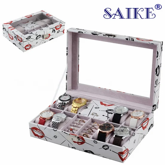 (For Women) 2017 Big Size Watch And Jewelry Boxes Fashion Watch Storage Box New Ring Display Gift Box M022