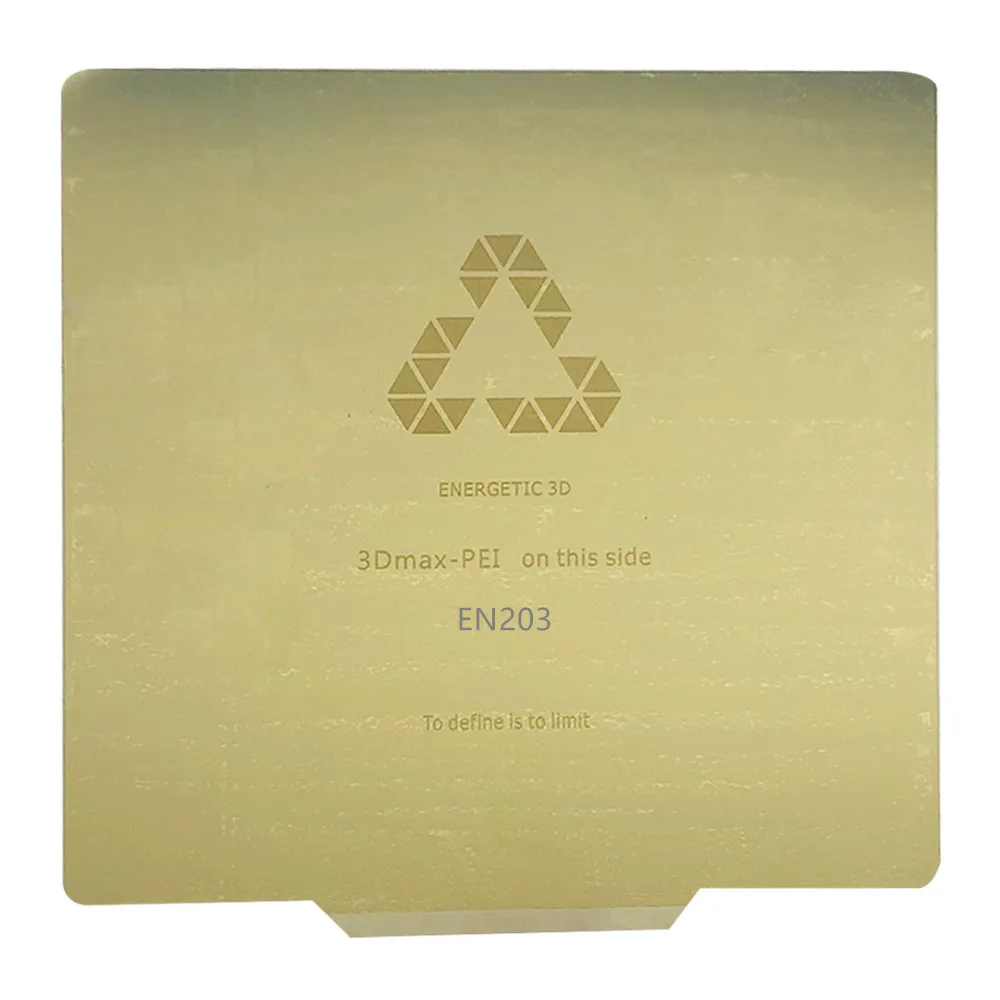 

ENERGETIC New Flexible Build System,Spring Steel Sheet with Double-side PEI Build Plate 203x203mm/8" for Reprap DIY 3D Printers