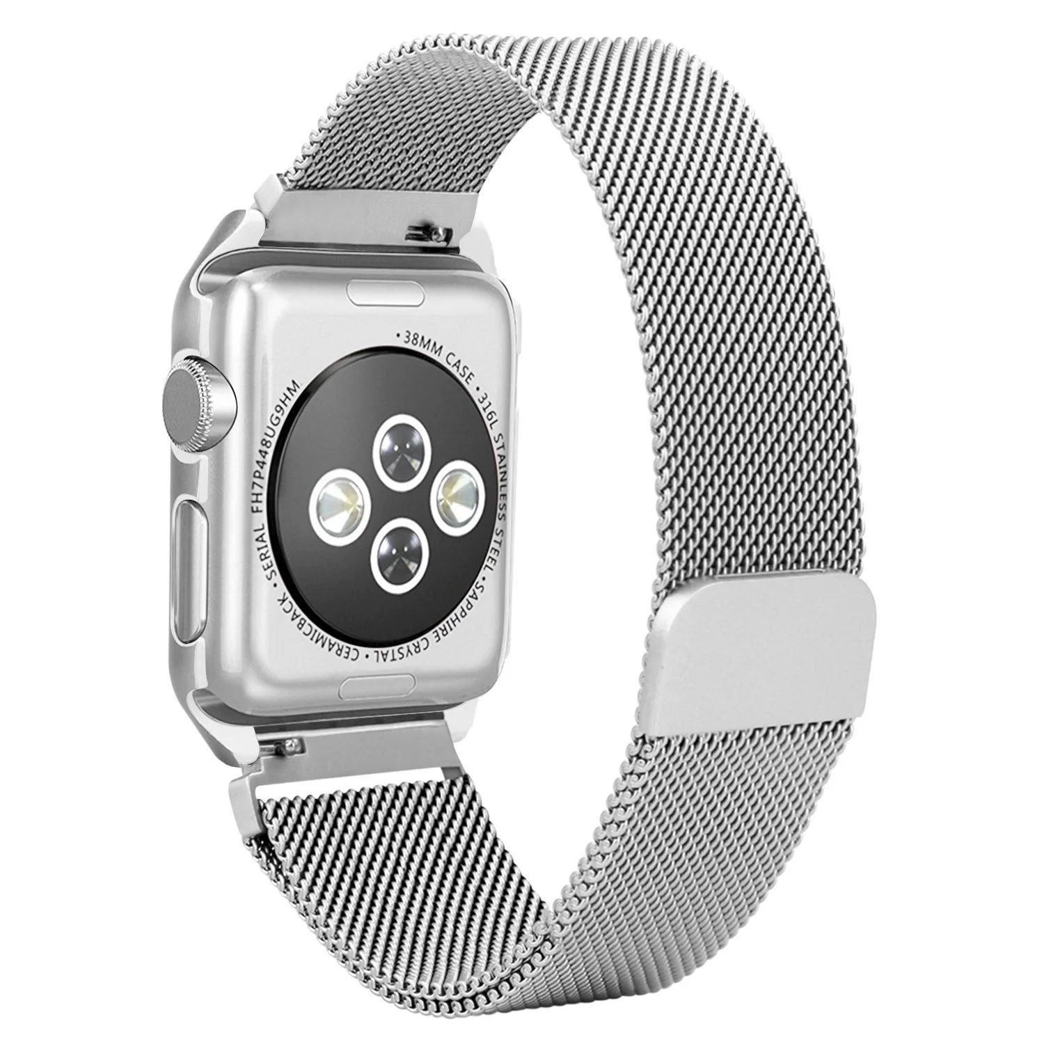 JANSIN Миланская петля для Apple Watch, 42 мм, 38 мм, 44 мм, 40 мм, серия 4, 3, 2, 1, браслет на запястье из нержавеющей стали, ремешок, чехол