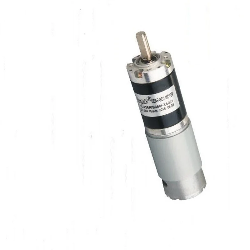 

Permanent magnet DC brush 36 planetary gear reduction DC12V 1:3.7-27 with encoder positive and negative with 555 motor