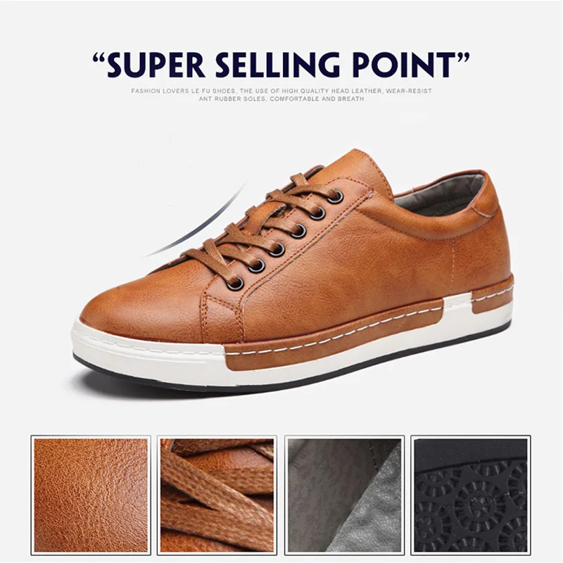 Cena Nowe modne trampki męskie buty marki miękkie skórzane męskie obuwie codzienne obuwie męskie klasyczne czarne białe buty żółty szary K017