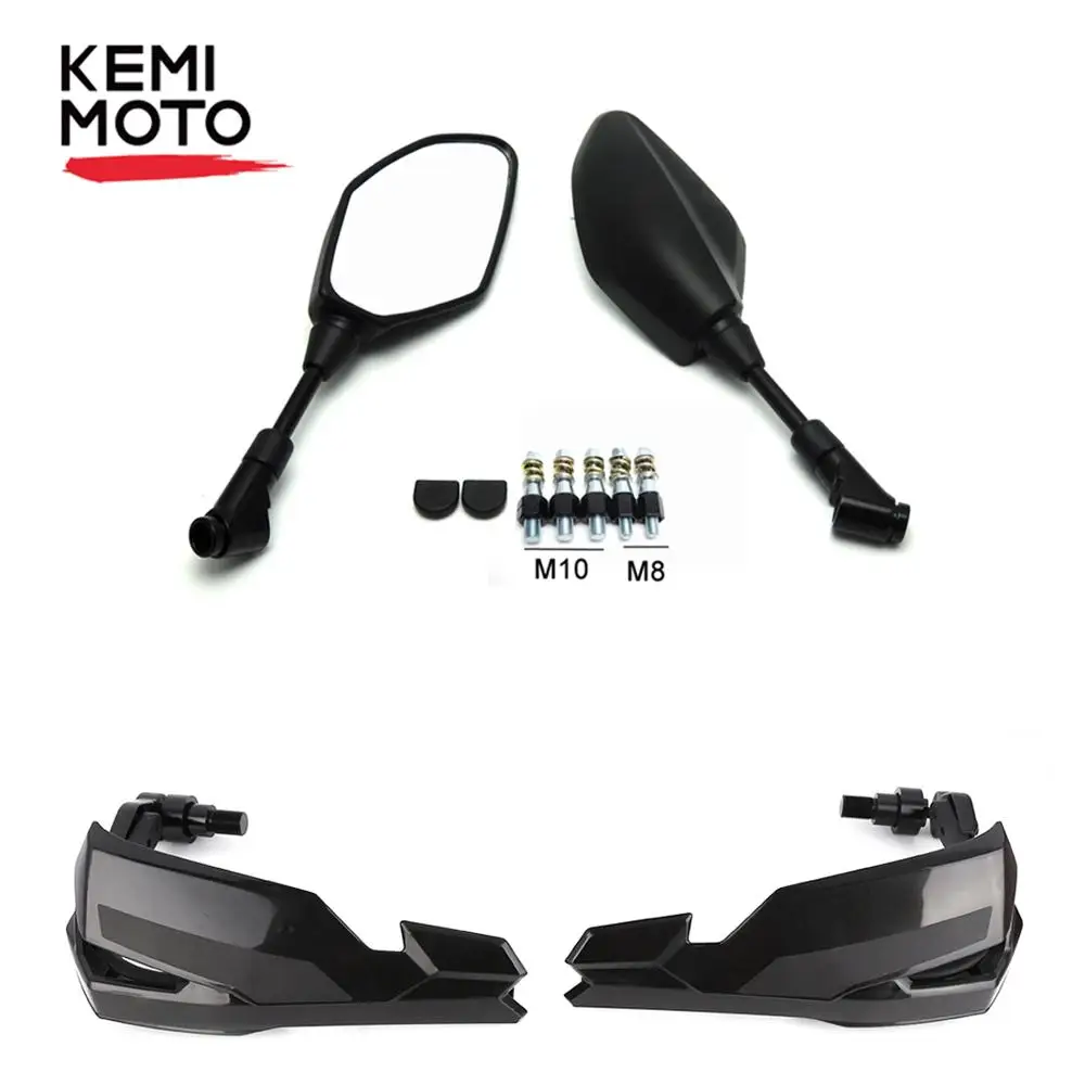 

KEMiMOTO For YAMAHA MT07 FZ07 Motorcycle Rearview Rear View Side Mirror Handle Guard Scooter 2013 2014 2015 2016