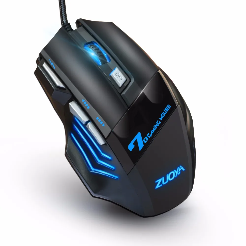 ZUOYA игровая мышь, профессиональная игровая мышь, проводная USB 5500 dpi, регулируемый светодиодный, с подсветкой, оптическая мышь для компьютера, геймера, ноутбука, ПК