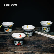 Цзиндэчжэнь Керамика глазури кракле ручная роспись фарфора Сита чайные Кофе фильтр Ru печи Винтаж Чай Наборы для ухода за кожей Творческий дом Декор