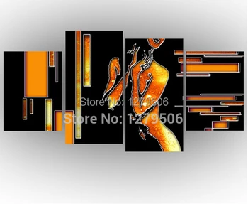 

Handpainted Abstract Decorative Oil Painting On Canvas High Quality Wall Art Picture Dancing Nude For Home Decor
