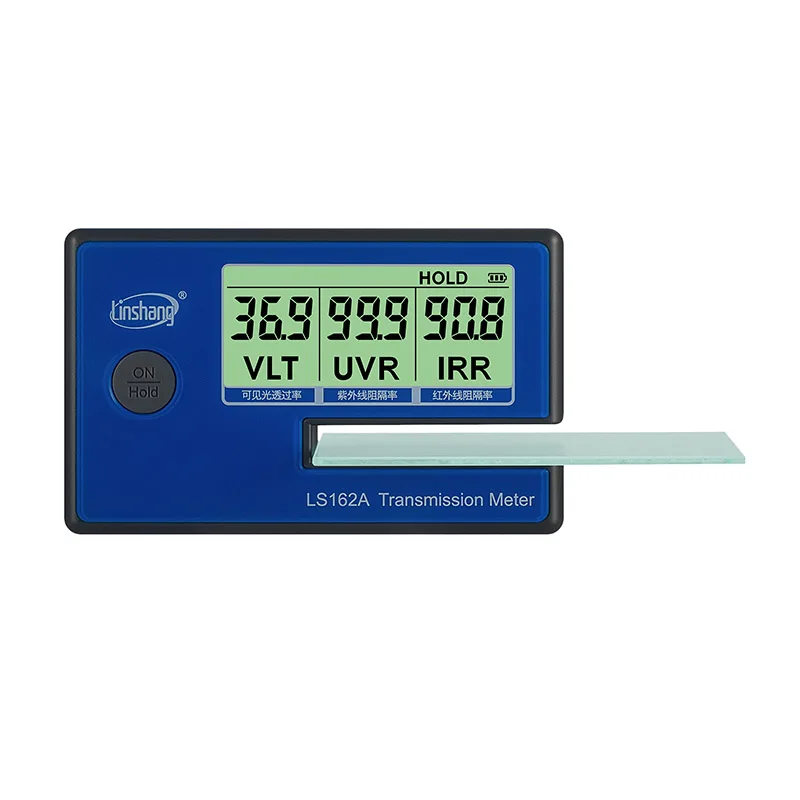 Solar Film Transmission Meter Linshang LS162A Glass Test Block 365nm UV 1400nm IR 550nm Visible Light