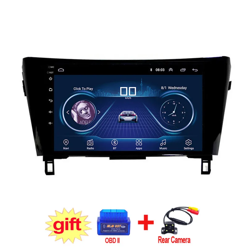 Discount 10.1inch IPS and 2.5D Touch Screen Android 8.1 Car DVD GPS Navigation for Nissan Qashqai X-Trail 2016 2017 2018 Radio Stereo 0