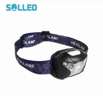 

SOLLED 5 Watt LED Headlamp - 160 Lumen, 3 Light Functions, 1200mAh Battery, Hands Free Operation, RED SOS LEDs