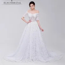 Off The Shoulder Wedding Dresses With Sleeves 2017 Robe De Mariee Vintage Lace Bridal Gowns Custom Made Alibaba China