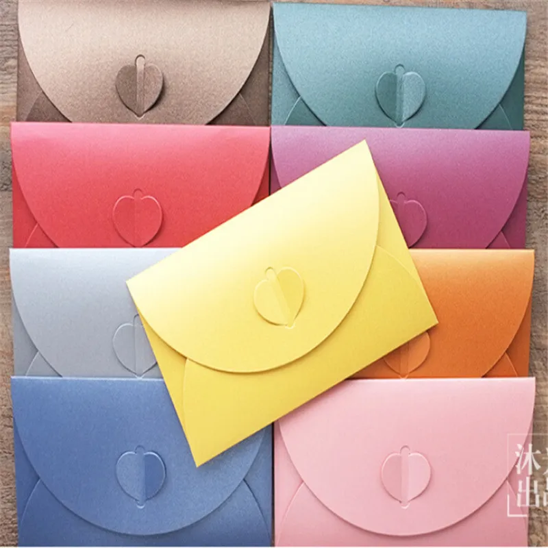 10pcs/lot Kraft Paper Envelop 6.9x4.3inch(17.5x11cm) Envelpes for Invitations 10color Post Card