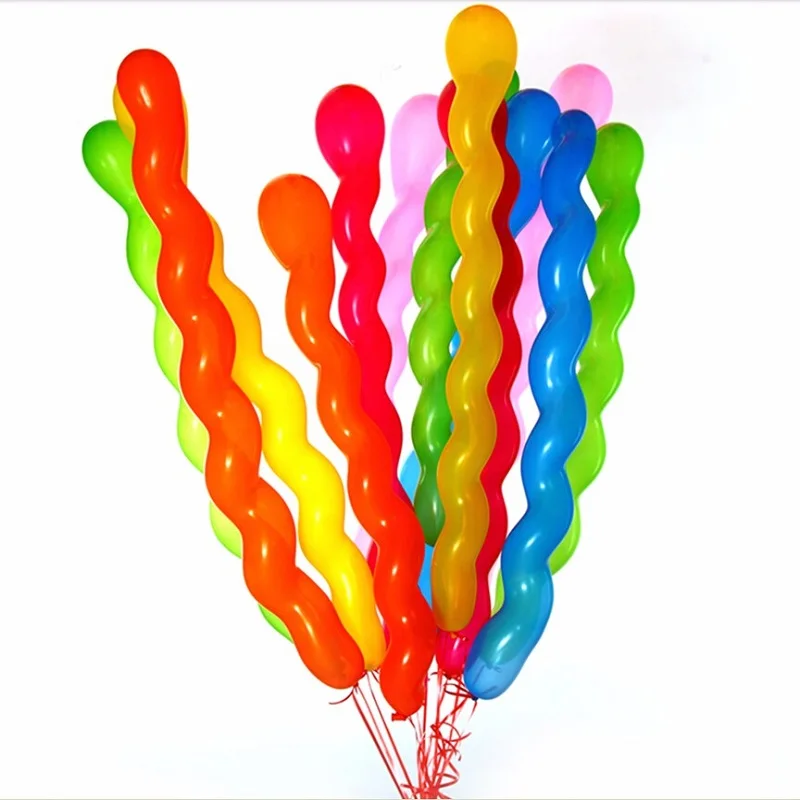 100 шт. разноцветные витые латексные шары 5Z|balloon latex|balloon stickballoon printing |