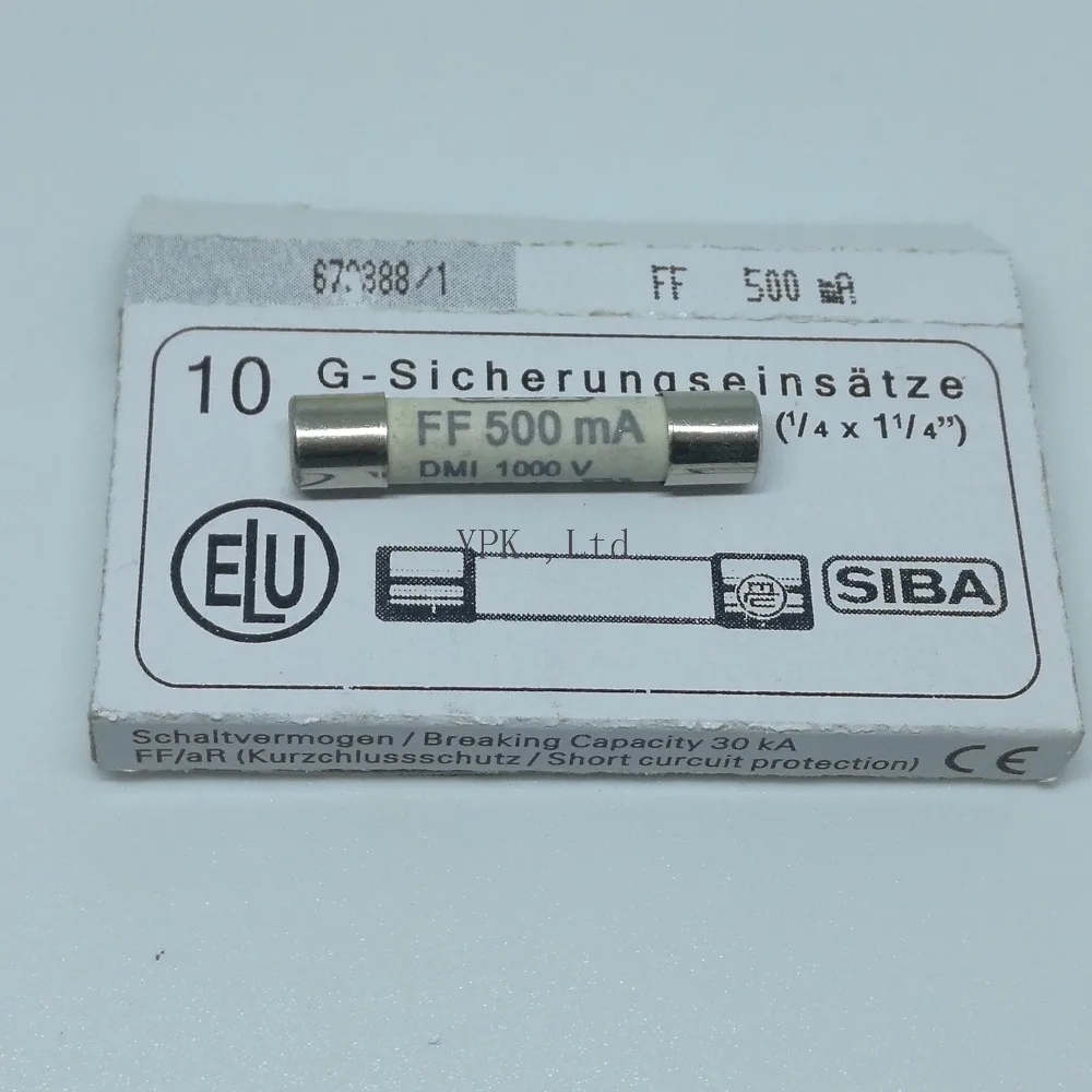 

5PCS FF500mA 1000VAC/DC 500mA FUSE FOR FLUKE MULTIMETER Dimensions:6*32mm