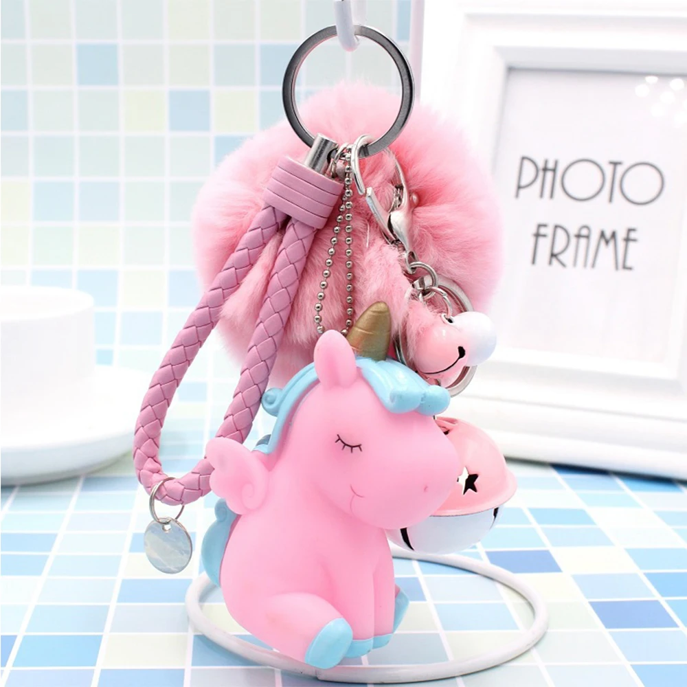 

Soft Plush unicorn Keychain Toy Kids fans Collection Kawaii Stuffed pendant Plush Keychain Doll
