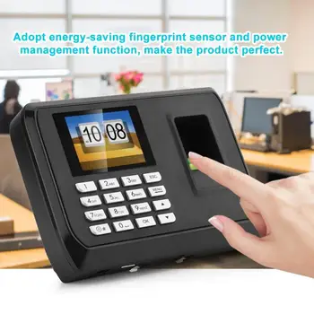

1.8-inch TFT Color Screen Biometric Fingerprint Attendance Employee Machine Time Clock Recorder With USB Driver Flash