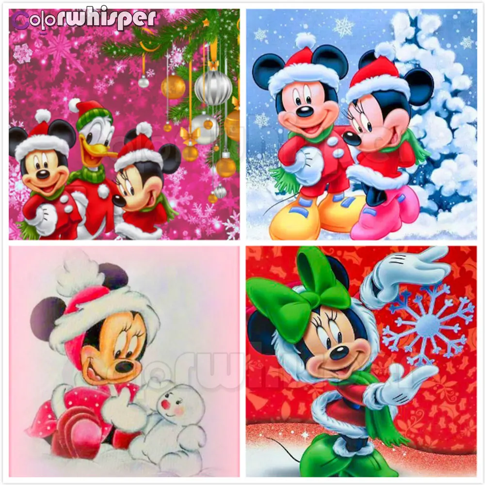 

Diamond Painting Full Square/ Round Santa Claus Father Christmas Card Gift Daimond Painting Mickey 5D Cross Stitch Mosaic 705DP