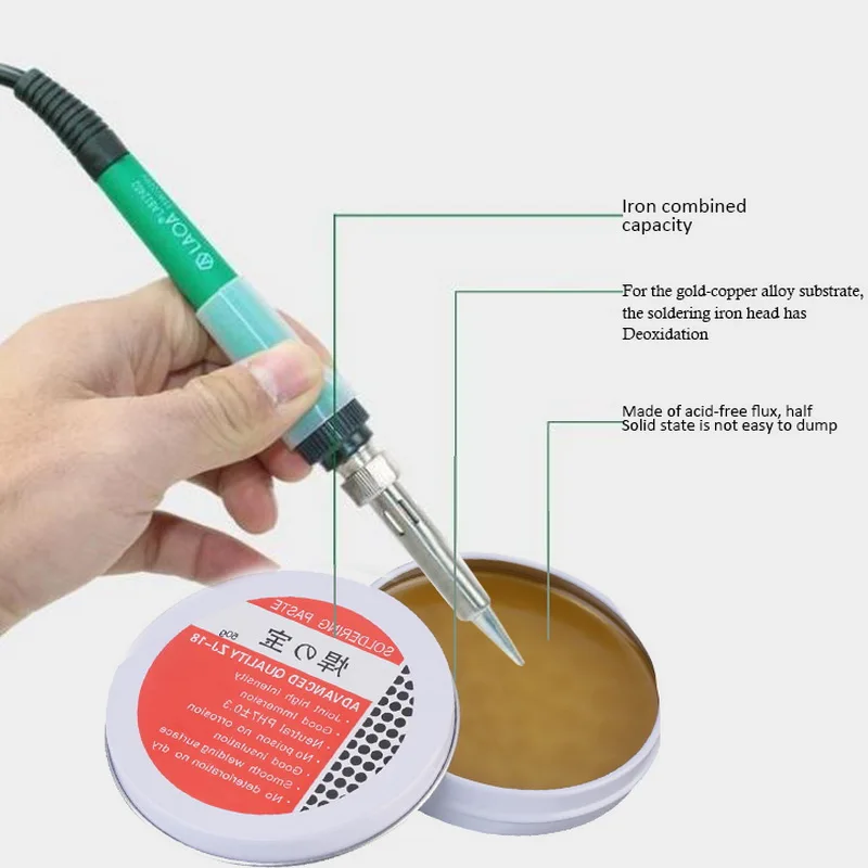 Weak Acid SMD Soldering Paste Flux Grease SMT IC Repair Tool Solder PCB M25 Mild Rosin Soldering Paste Flux for Metalworking