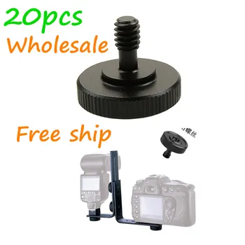 

20pcs wholesale cheap price Special use 1/4" teeth black screw for double L bracket suitable for camera brackets