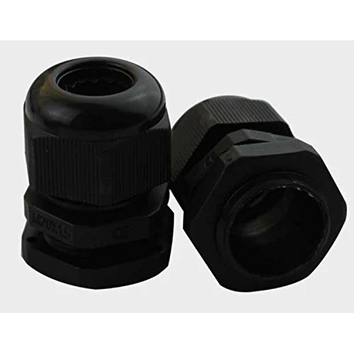 

Promotion! M20 x 1.5 Plastic Waterproof Cable Glands, Pack of 50 pcs Black