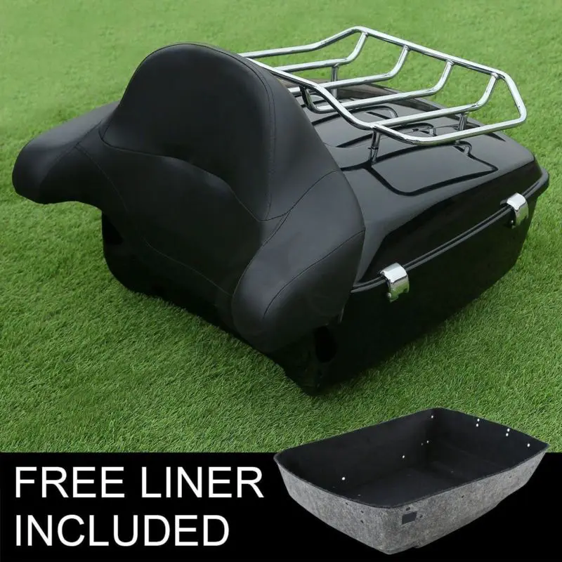 Motorcycle top case King Tour Pak pack Luggage Backrest For Harley Touring Road King Electra Street Glide 2014-2018 bag trunk Motorcycle top case King Tour Pak pack Luggage Backrest For Harley Touring Road King Electra Street Glide 2014-2018 bag trunk