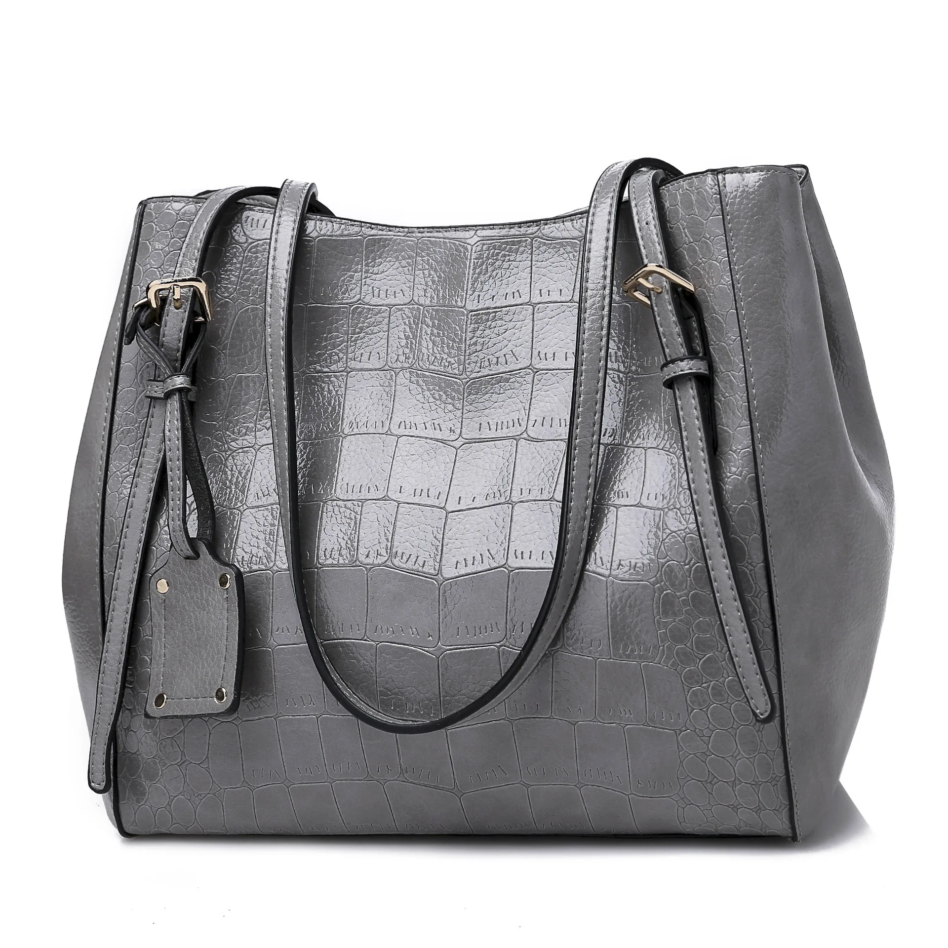 

Alligator Pattern Leather Handbag for Women Tote Fashion Elegant Single Bag
