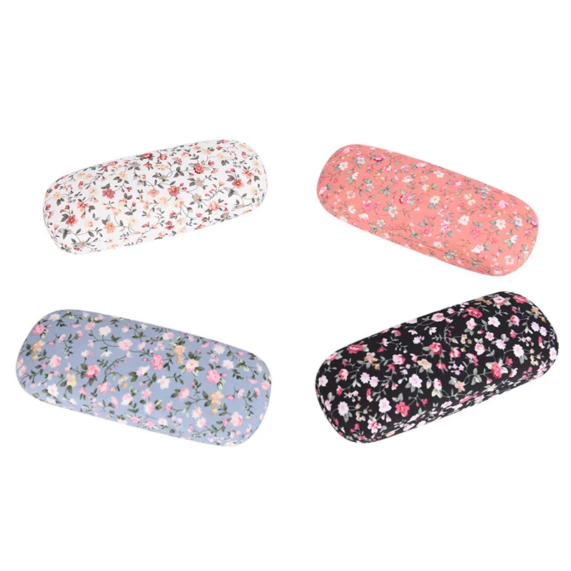 

Hard Eye Glasses Case Sunglasses Case Protable Floral Sunglasses Eyewear Protector Box Pouch Bag