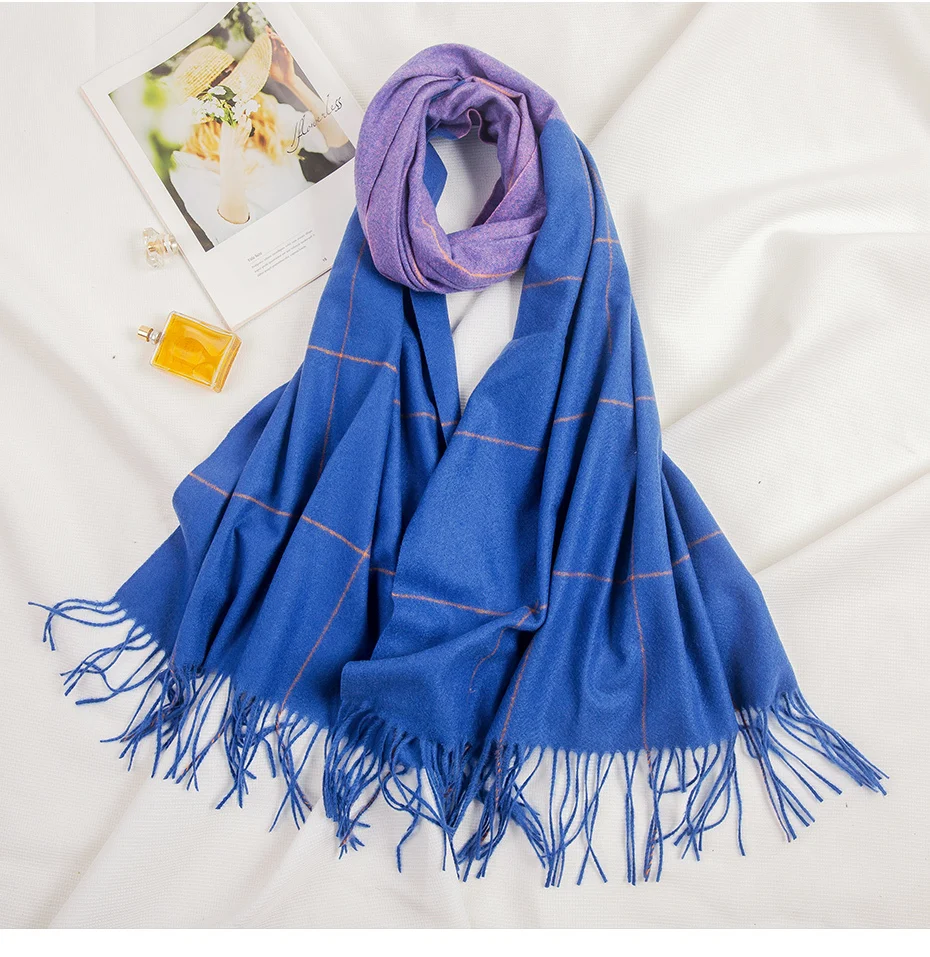 Кашемировый шарф, женский платок, хиджаб, Женская бандана, труба, Sjaals Voor Dames, шерстяное пончо, женский шарф для дам