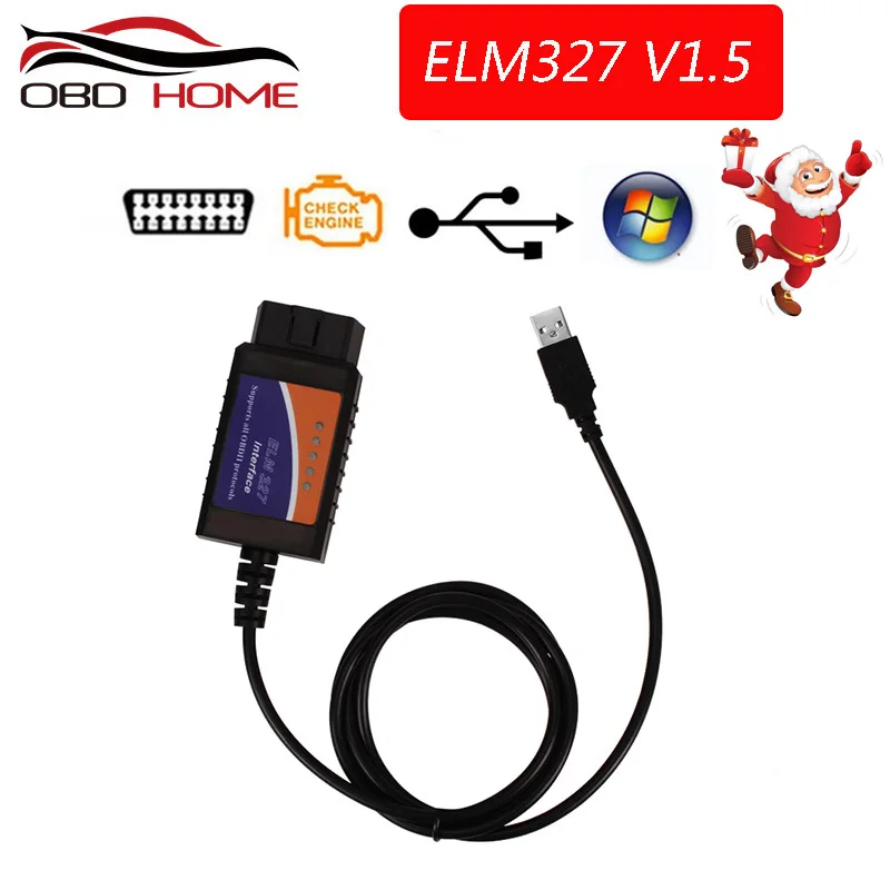 

ELM327 USB/BT V1.5 OBD2 Car Diagnostic Interface Scanner ELM 327 V 1.5 OBD2 Diagnostic Tool ELM-327 OBD 2 Code Reader Scanner