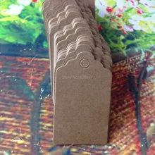 Крафт-бумага, ярлыки для подарков DIY Чистая крафт-бумага Пустые бирки ярлычки бумажные бирки ручные ярлыки