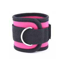 Фитнес-ремешок на лодыжке для тренажерного зала для кабельного аппарата и резистивных лент с двойной прошивкой и усиленными d-кольцами мягкие защитные ремни на лодыжке
