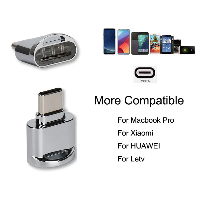 Mosible OTG USB 3,1 type-C кард-ридер Мужской USB C к женскому Micro SD TF считыватели памяти для HuaWei samsung OnePlus Phone использование