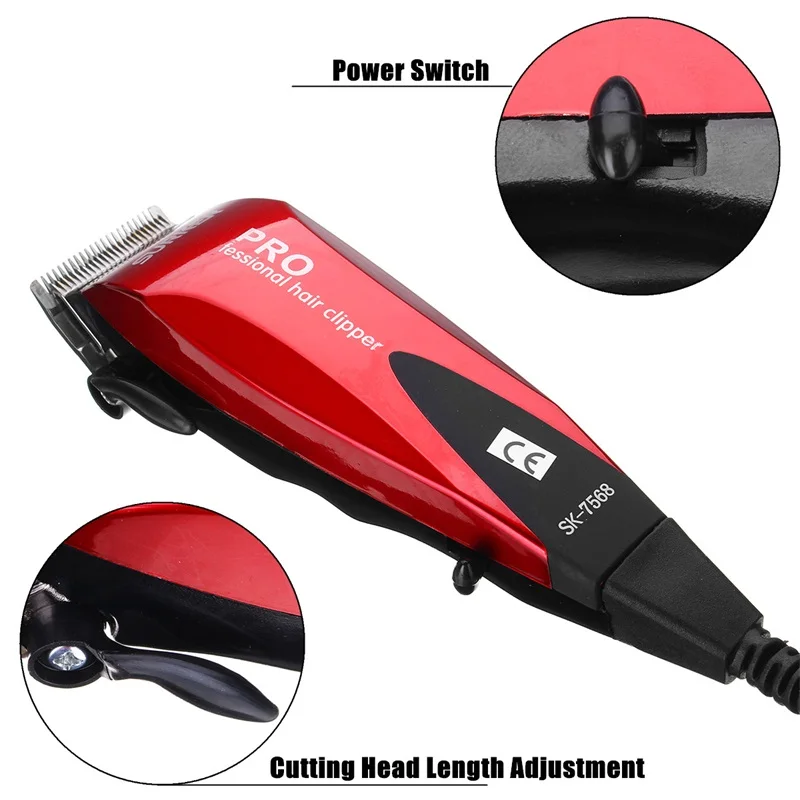 SURKER 220V Electric Men Hair Trimmer