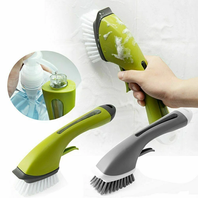 1pc Cleaning Brushes Washing Floor Long Handle Sink Kitchen Multifunctional Automatic Household Tools Bath Accessories | Дом и сад