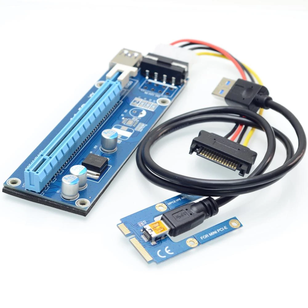 fasient Mini Adattatore PCI-E 16X Riser Extender Mini da PCI-E a PCI Express16x con 4 condensatori a Stato Solido e interfaccia 6 Pin per lestrazione di schede Video fasient Mini Adattatore PCI-E 16X Riser Extender Mini da PCI-E a PCI Express16x con 4 condensatori a Stato Solido e interfaccia 6 Pin per lestrazione di schede Video