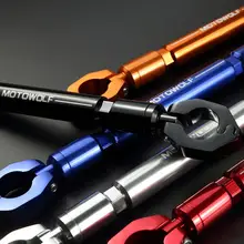 7/8 (22mm) Motorcycle Handlebar Motorbike Grips Handle Bar Steering Wheel Strengthen Adjustable CNC Aluminum Alloy Cross Bar motorcycle diy aluminum alloy handle cross bar blue 2 pcs